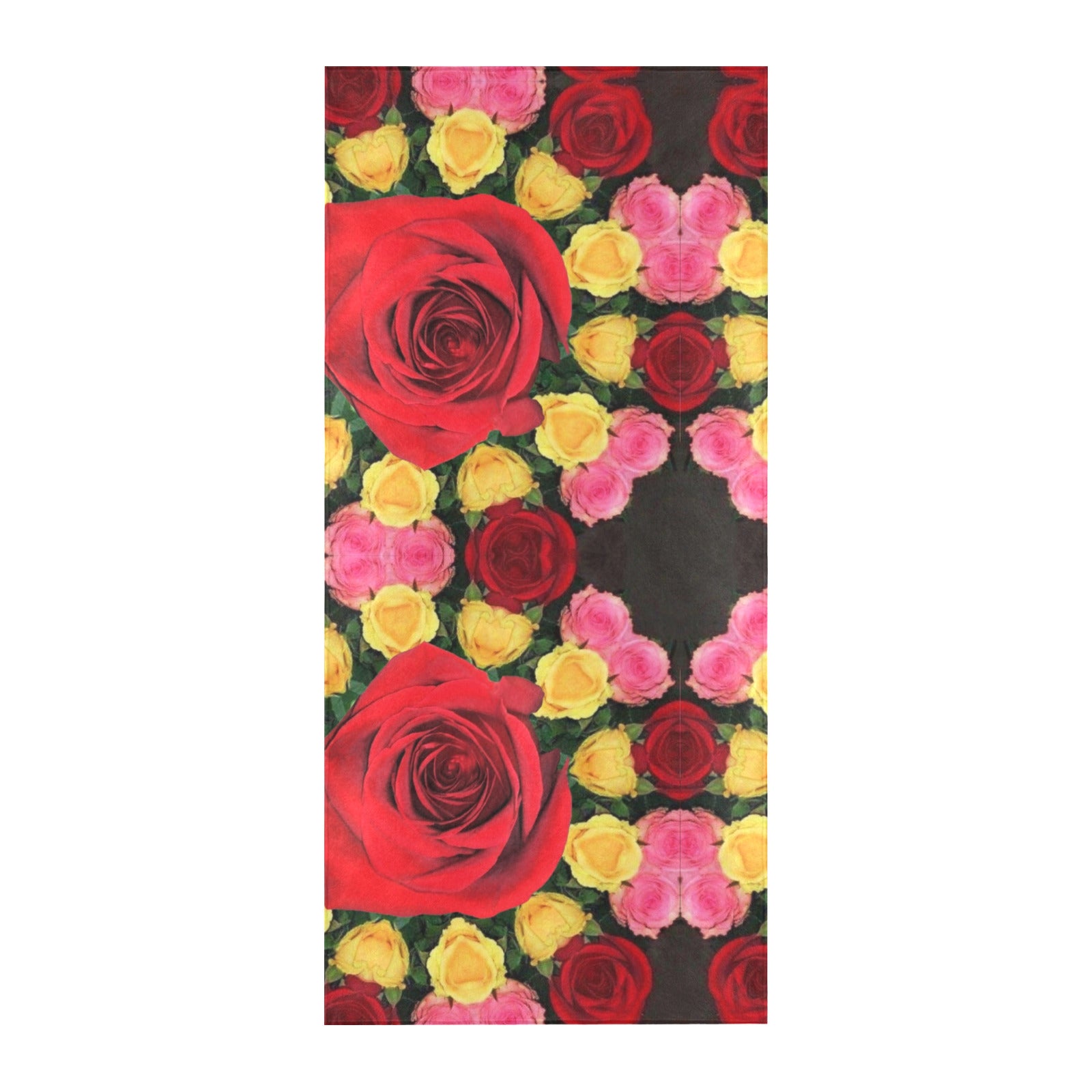 Red and Yellow Roses Beach Towel 32