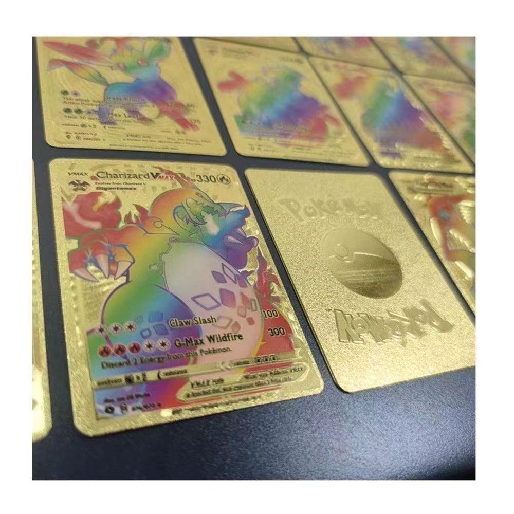 Limited Edition Pokémon Gold Holographic Card Set