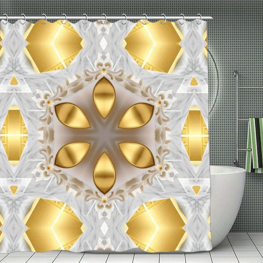 Golden Design Waterproof Polyester Shower Curtain