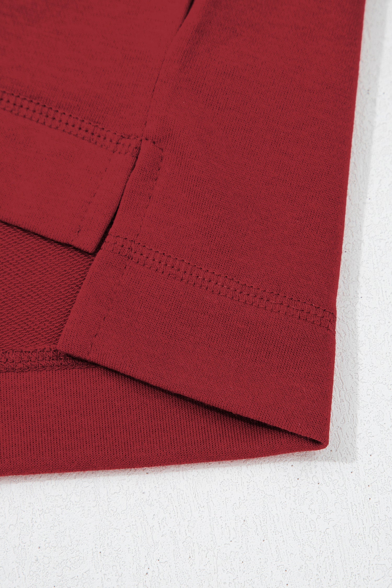 Rose Red Drop Shoulder Boxy Tee and Barrel Pants Set