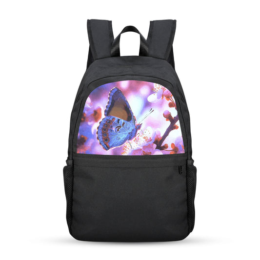 Butterfly on Cherry Tree Casual Backpack (Upper Part Printing) (Model 1753)
