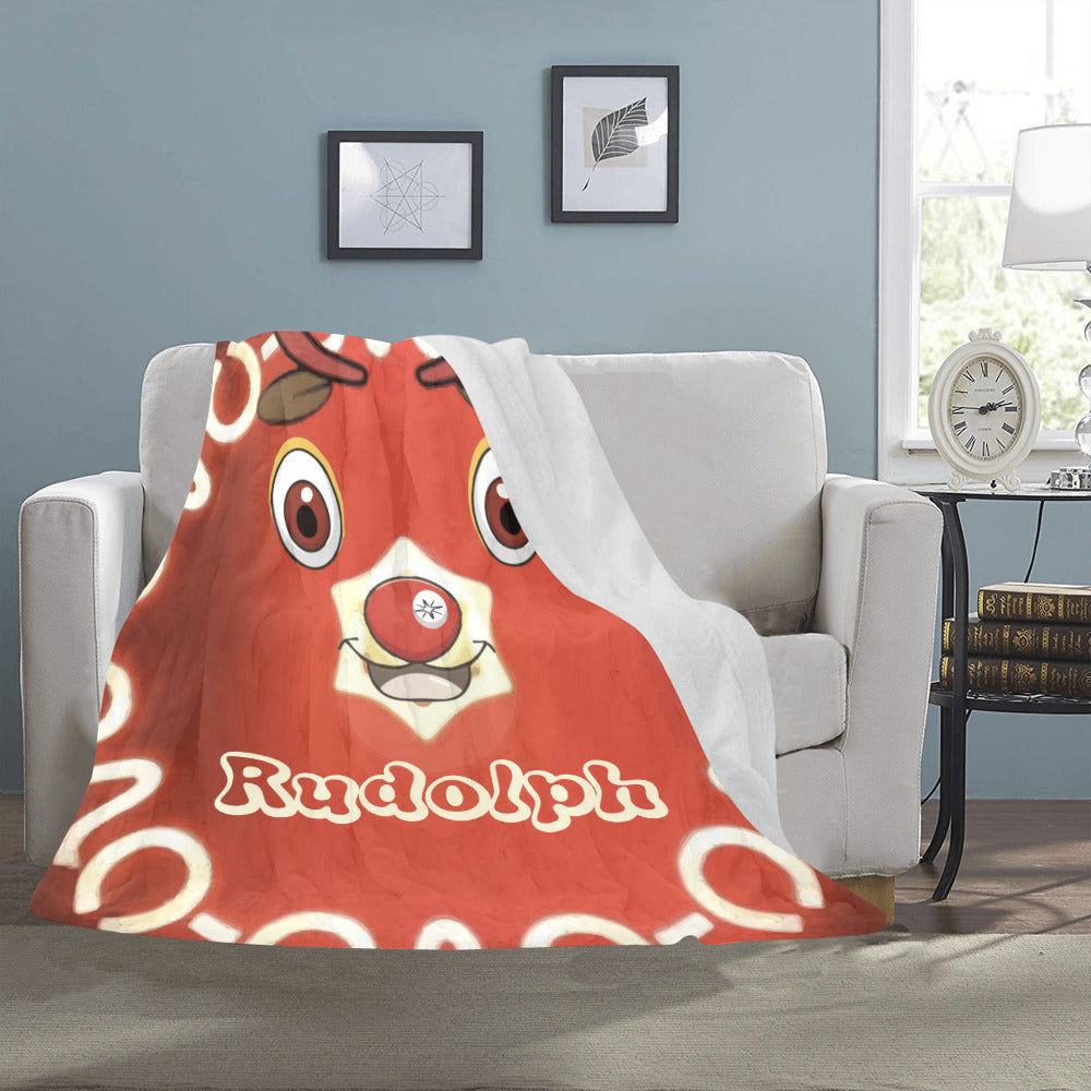 Rudolph the Red Nose Reindeer Christmas Ultra-Soft Micro Fleece Blanket (Made in USA)