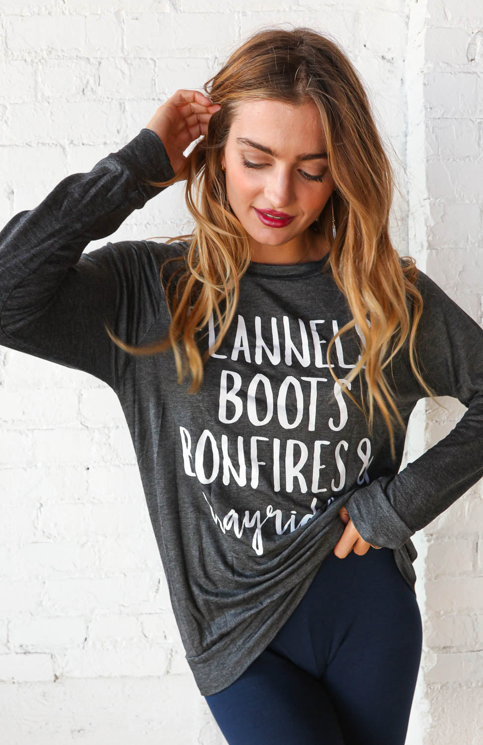 Flannel, Boots, Bonfires Autumn Graphic T-shirt