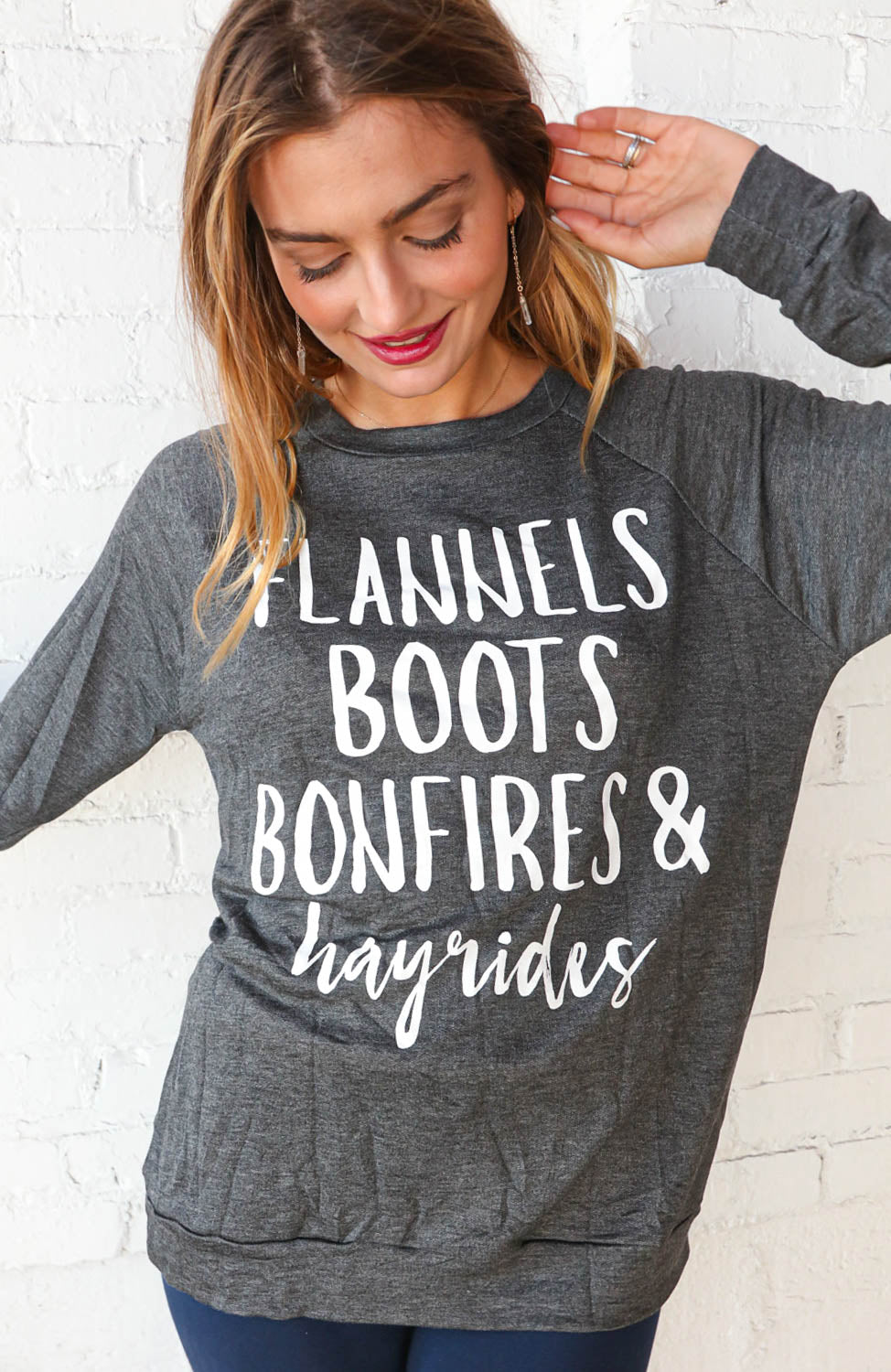 Flannel, Boots, Bonfires Autumn Graphic T-shirt