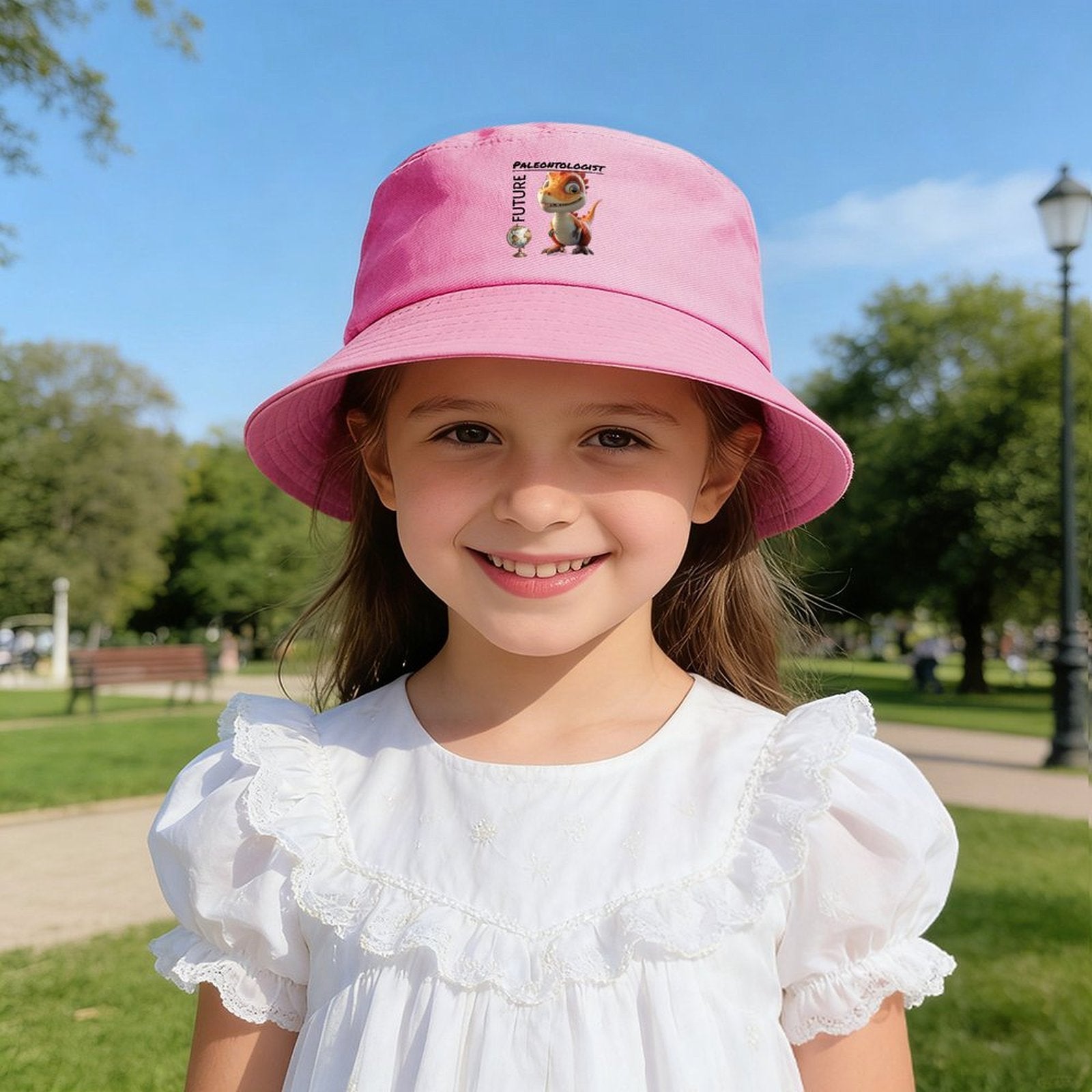 Future Paleontologist Dinosaur Design Kid's Bucket Hat | Ships from USA