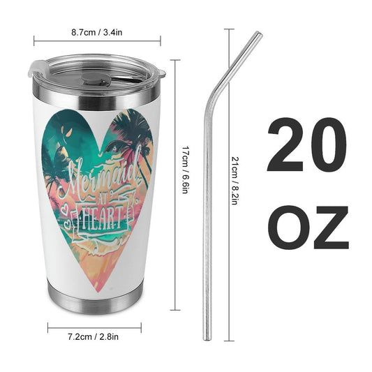 Mermaid at Heart 20oz Stainless Steel Travel Mug