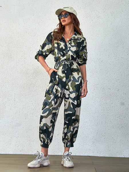 Women's Casual Camouflage Jumpsuit up to 5XL - Shell Design Boutique