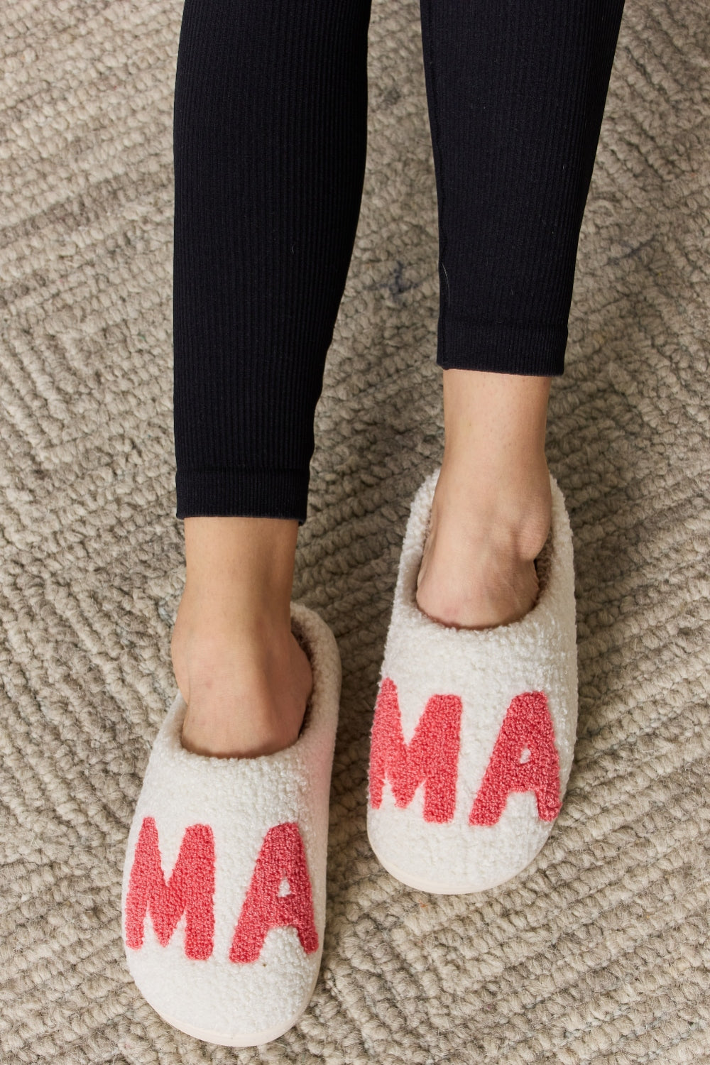 Women's Mama Pattern Cozy Slippers Mother's Day Gift