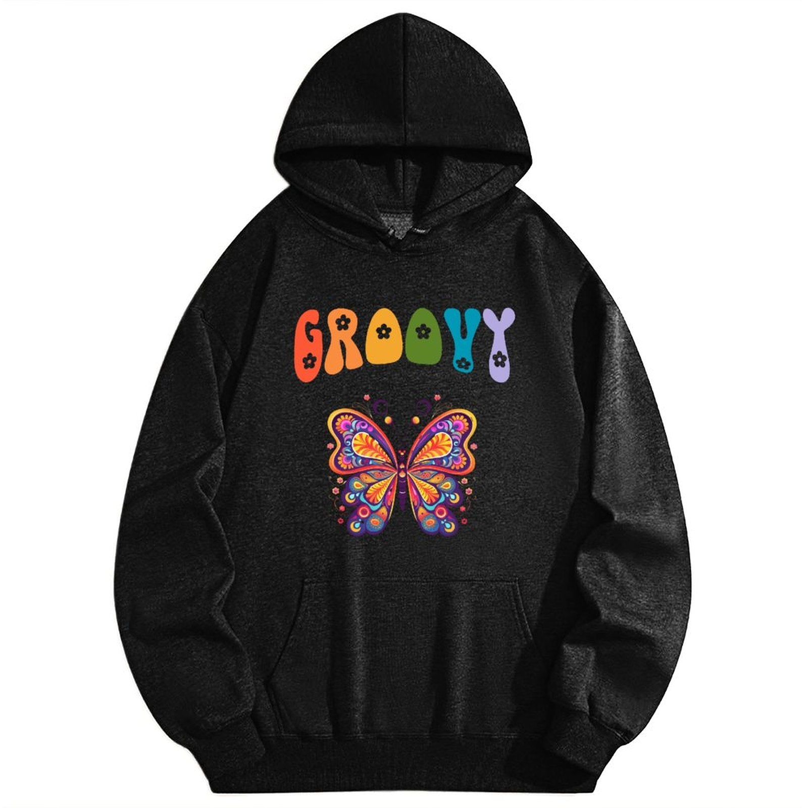 DTF 180gsm Hooded Sweatshirt with Drawstring(Dual-sided Printing)