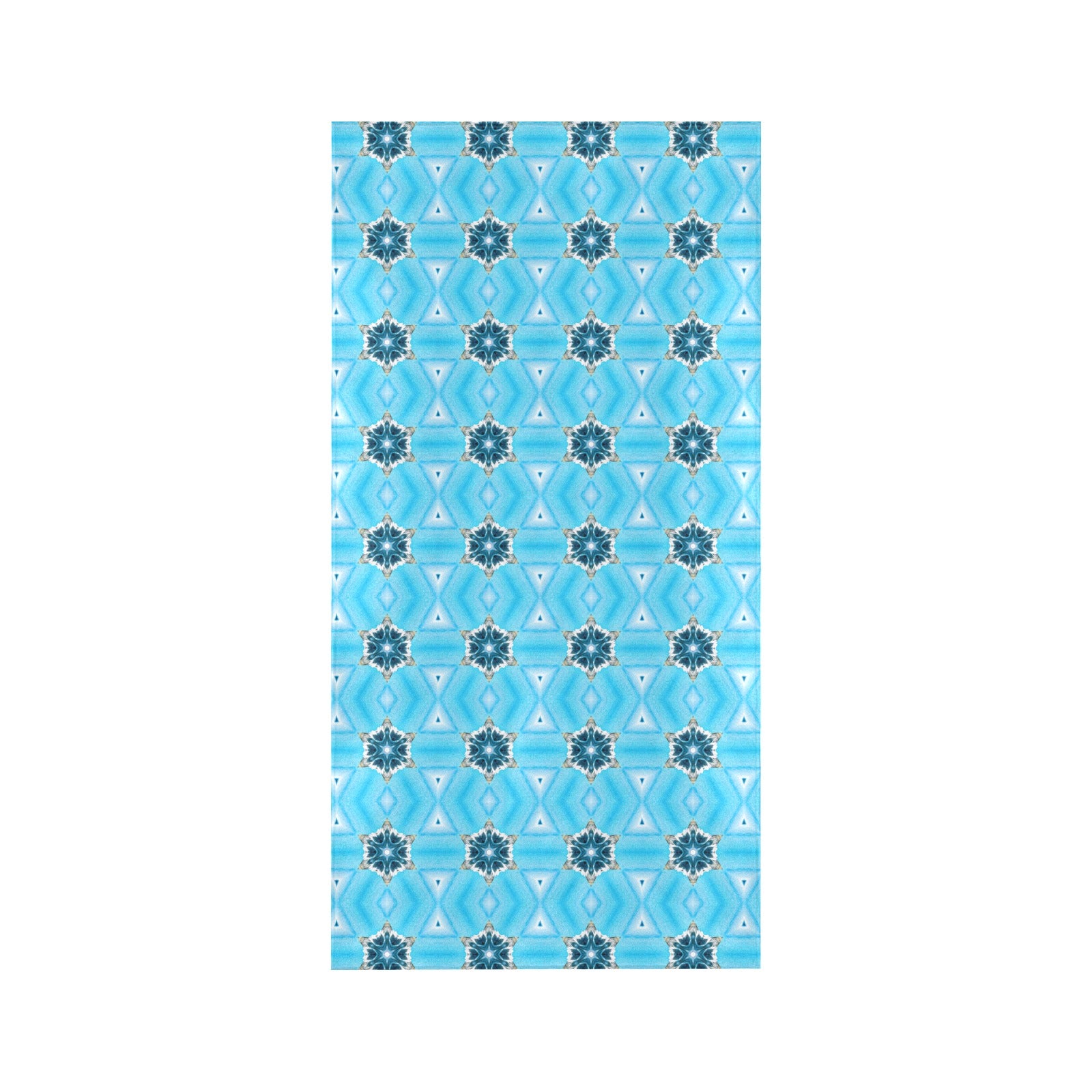 Blue Diamond Abstract Pattern Beach Towel - 30