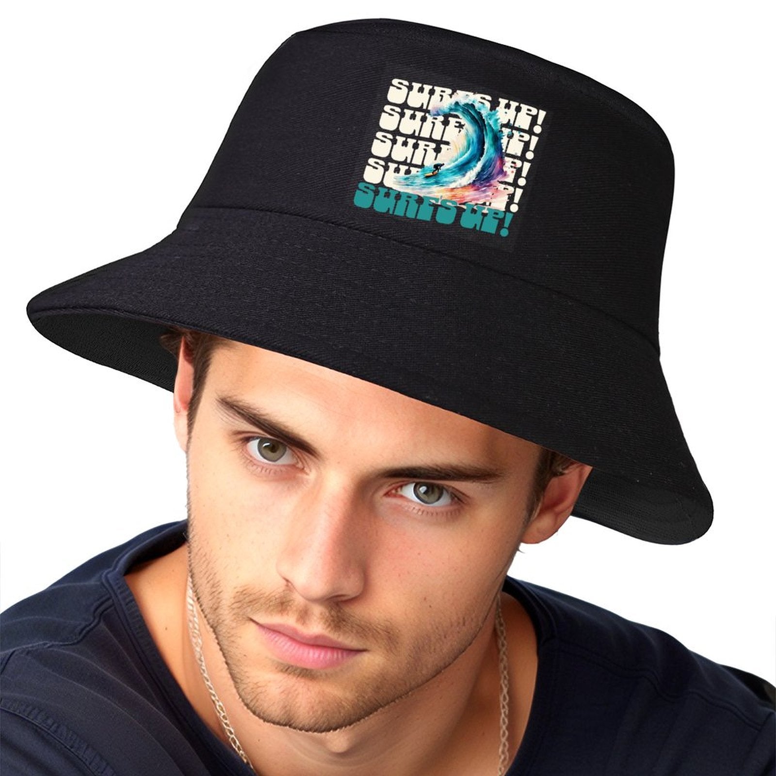 Surf's Up Bucket Hat for Women & Men (Front Printing)