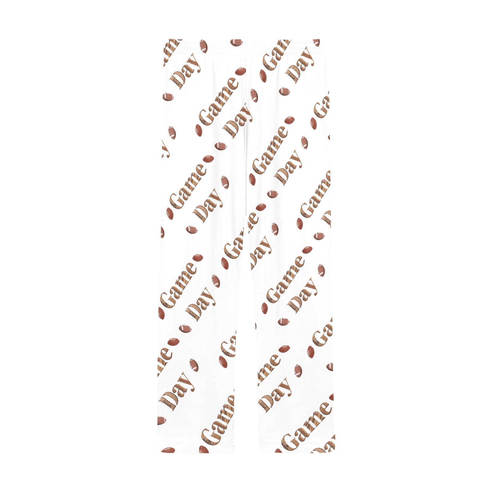 Game Day with Footballs Men's Pajama Pants (Made in USA)