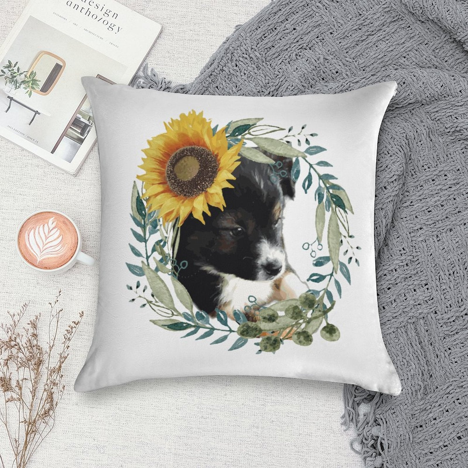 Cute Black Puppy 2-Piece Ultra-Soft Pillowcase Set - 18