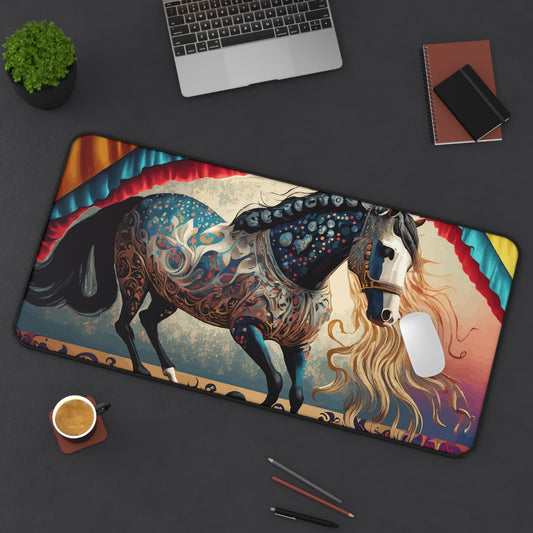 Bejeweled Horse Design Large Desk Mat