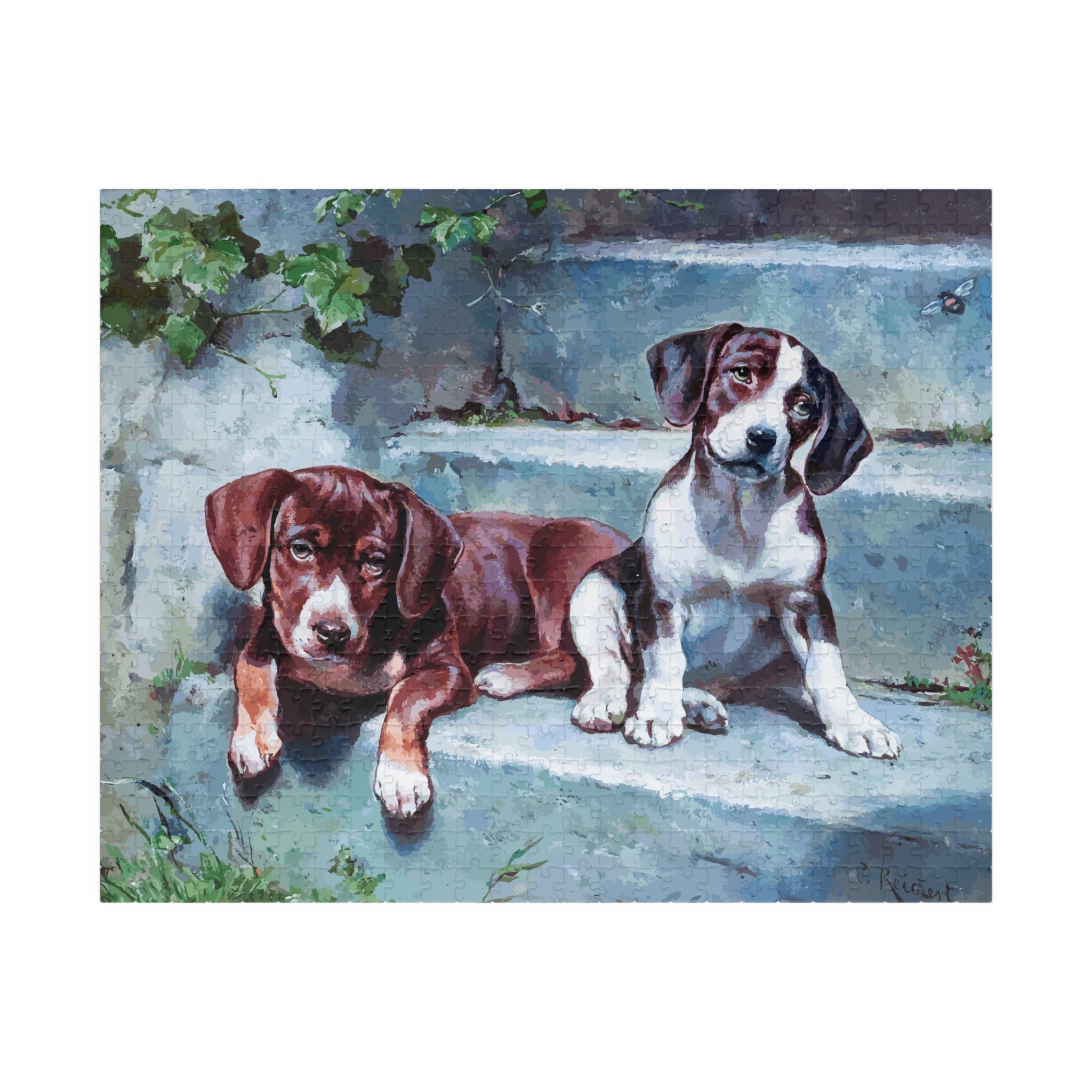 Puzzled Puppies Puzzle (110, 252, 520, 1014-piece)