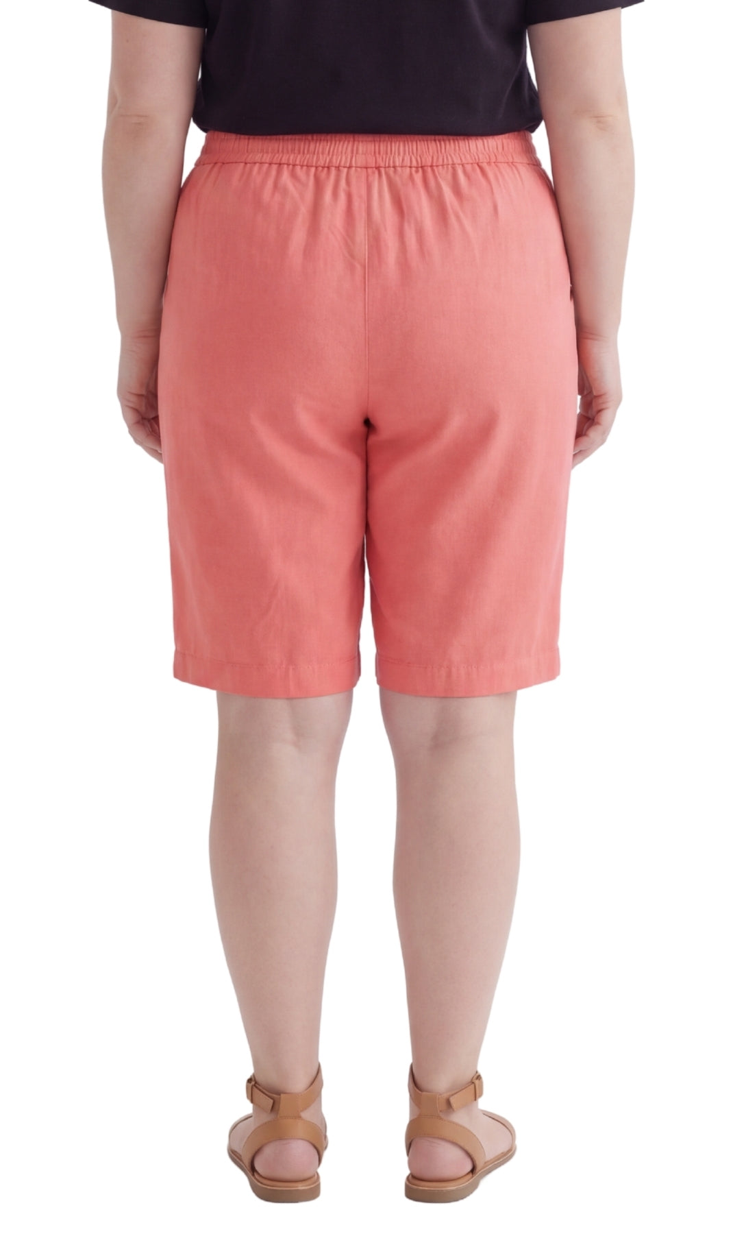 Women's Easy Pull on Bermuda Shorts in Denim and Twill