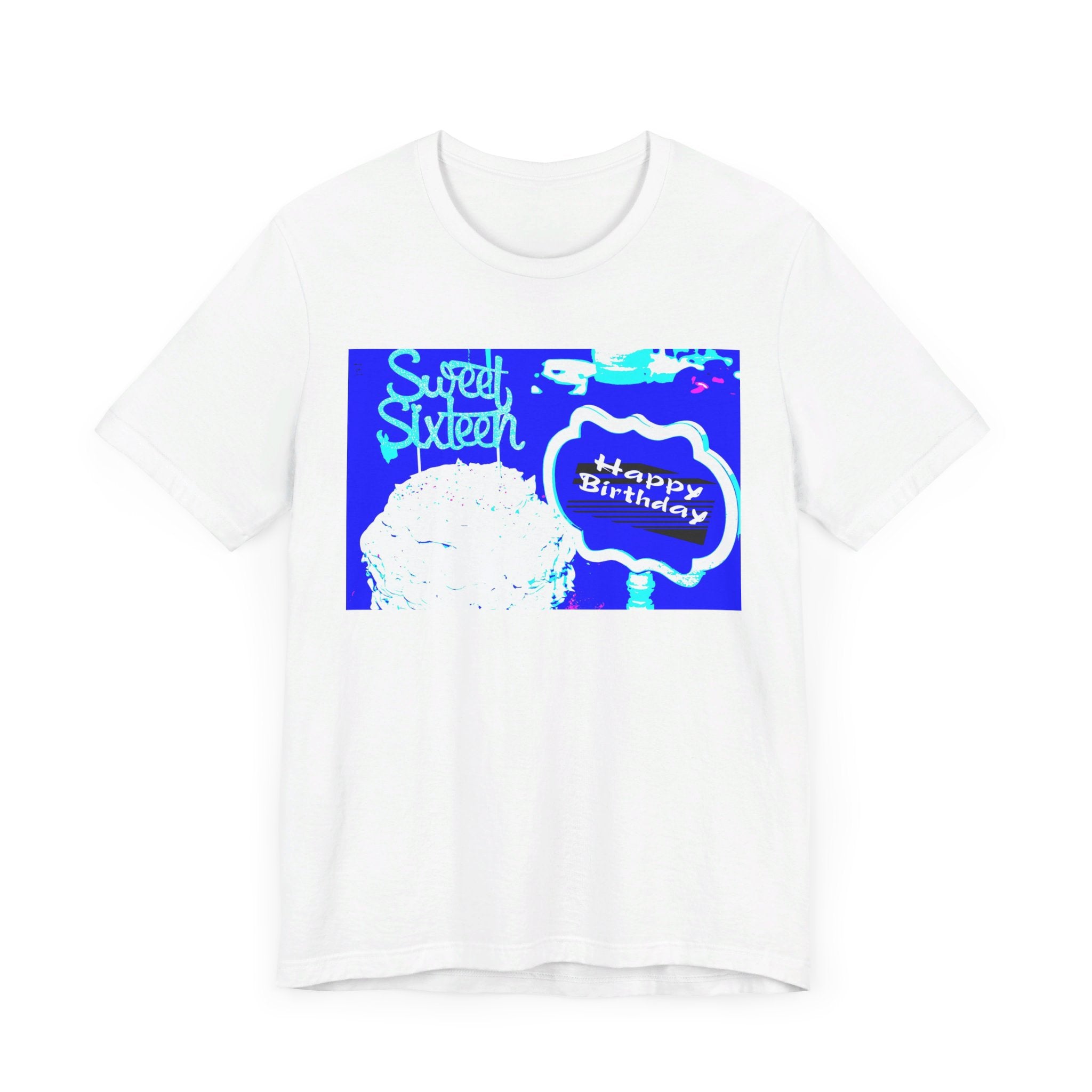 Happy Birthday Sweet Sixteen Jersey Short Sleeve T-shirt up to 3XL