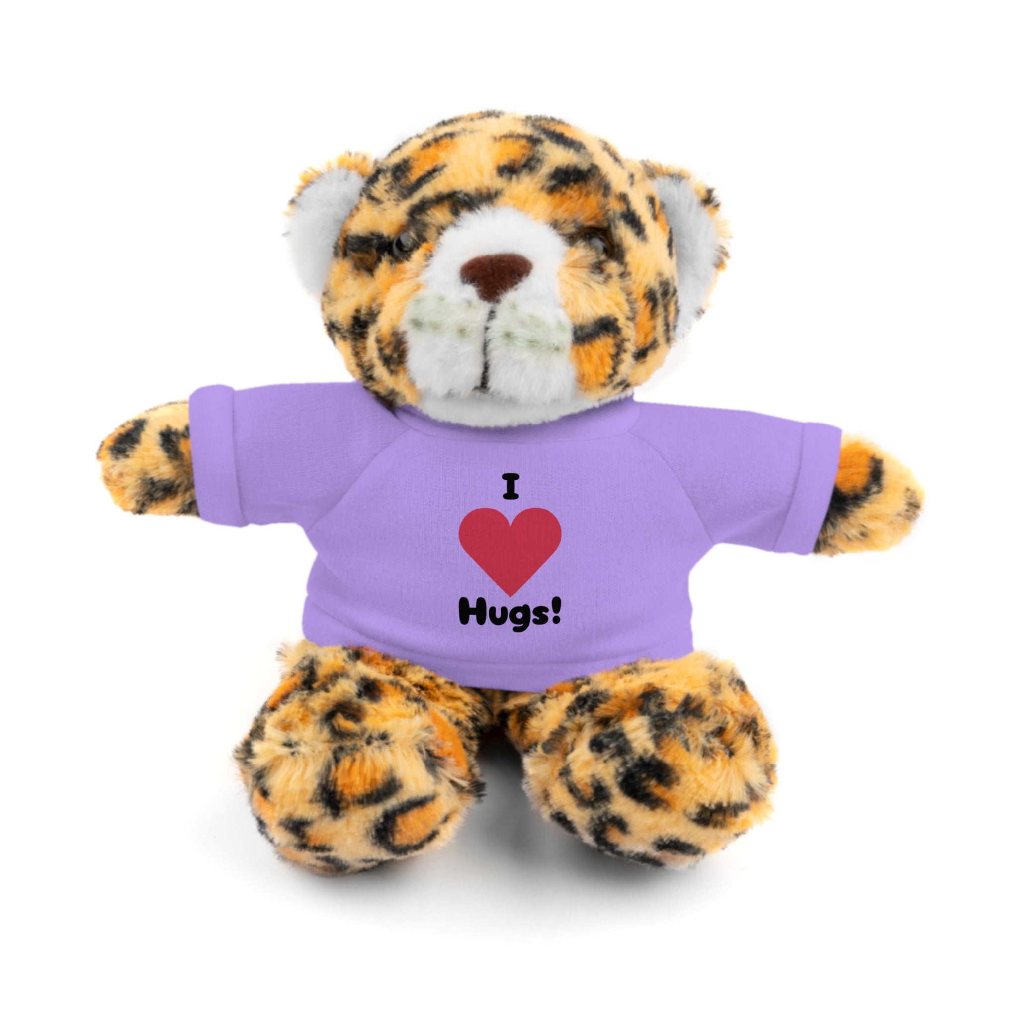 Stuffed Animal with T-shirt saying I heart Hugs