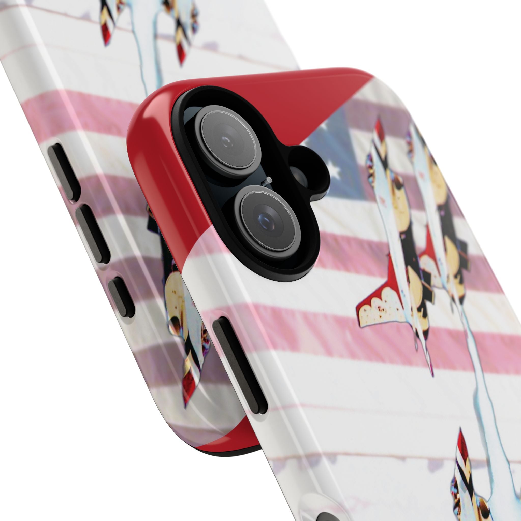 US Fighter Jet Red Tough iPhone Case