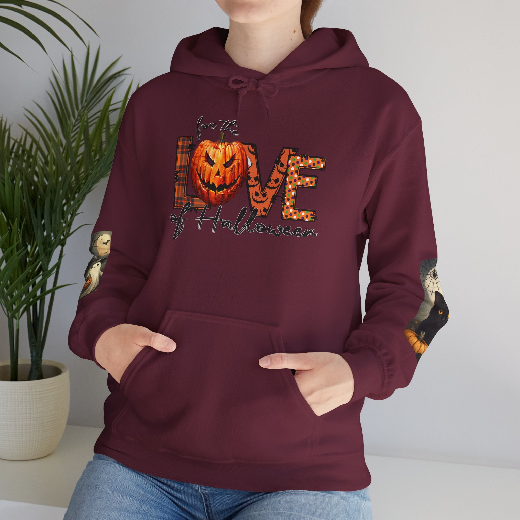 For the Love of Halloween Hoodie Sweatshirt Cozy Fall Style