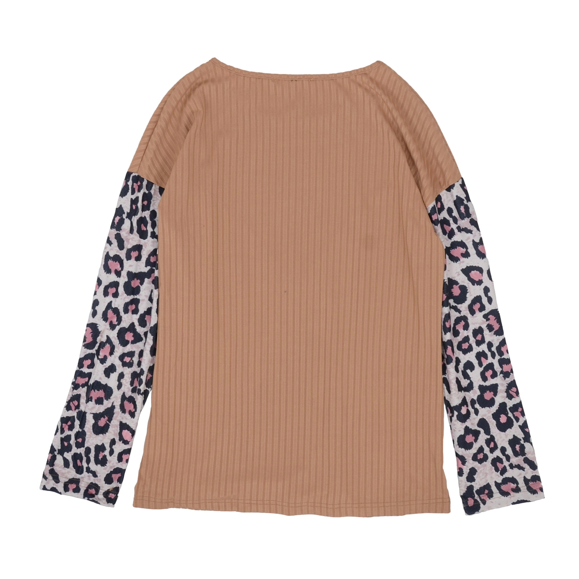 Color Block Ribbed Knit Sweater