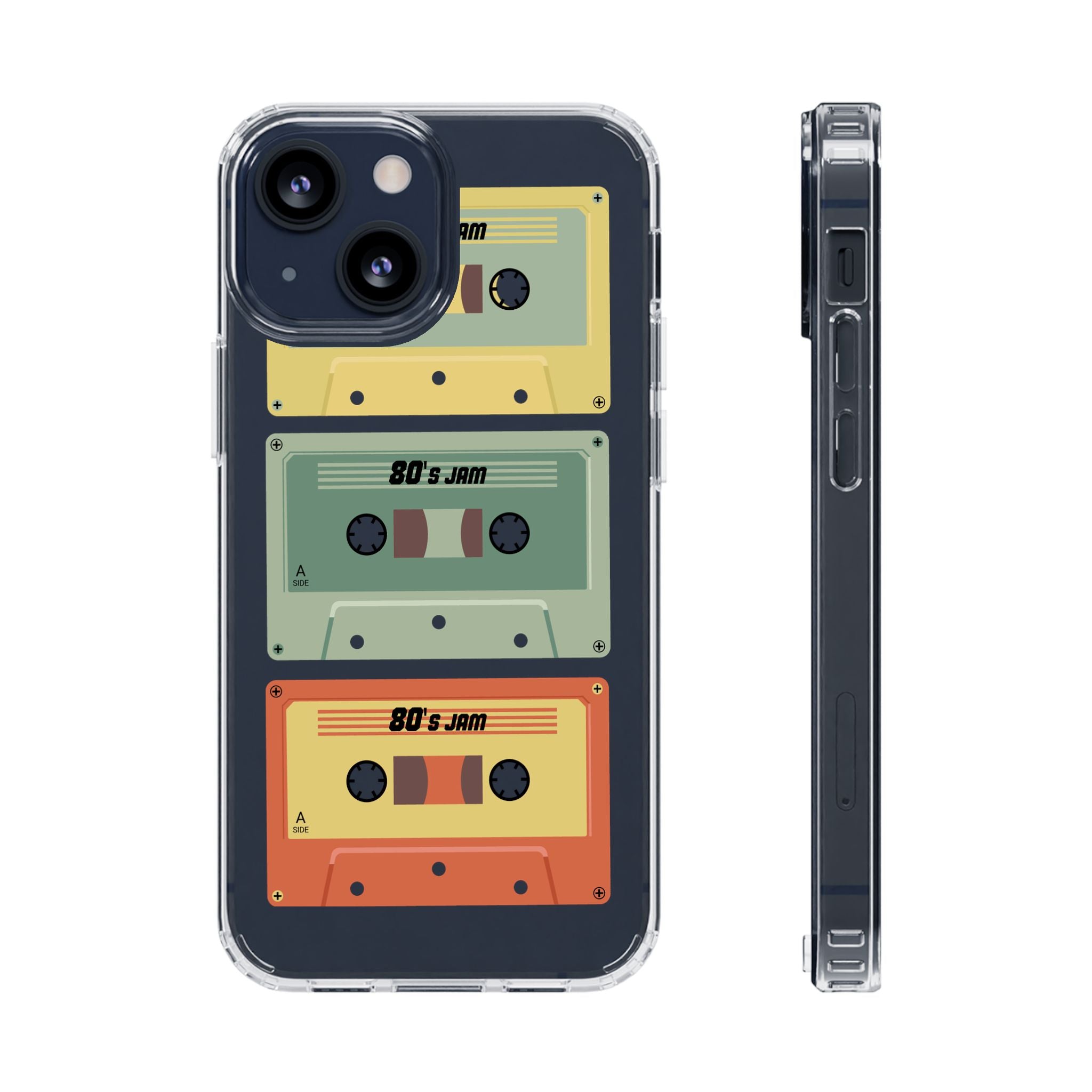 80's Jam Cassette Tapes Clear Cases