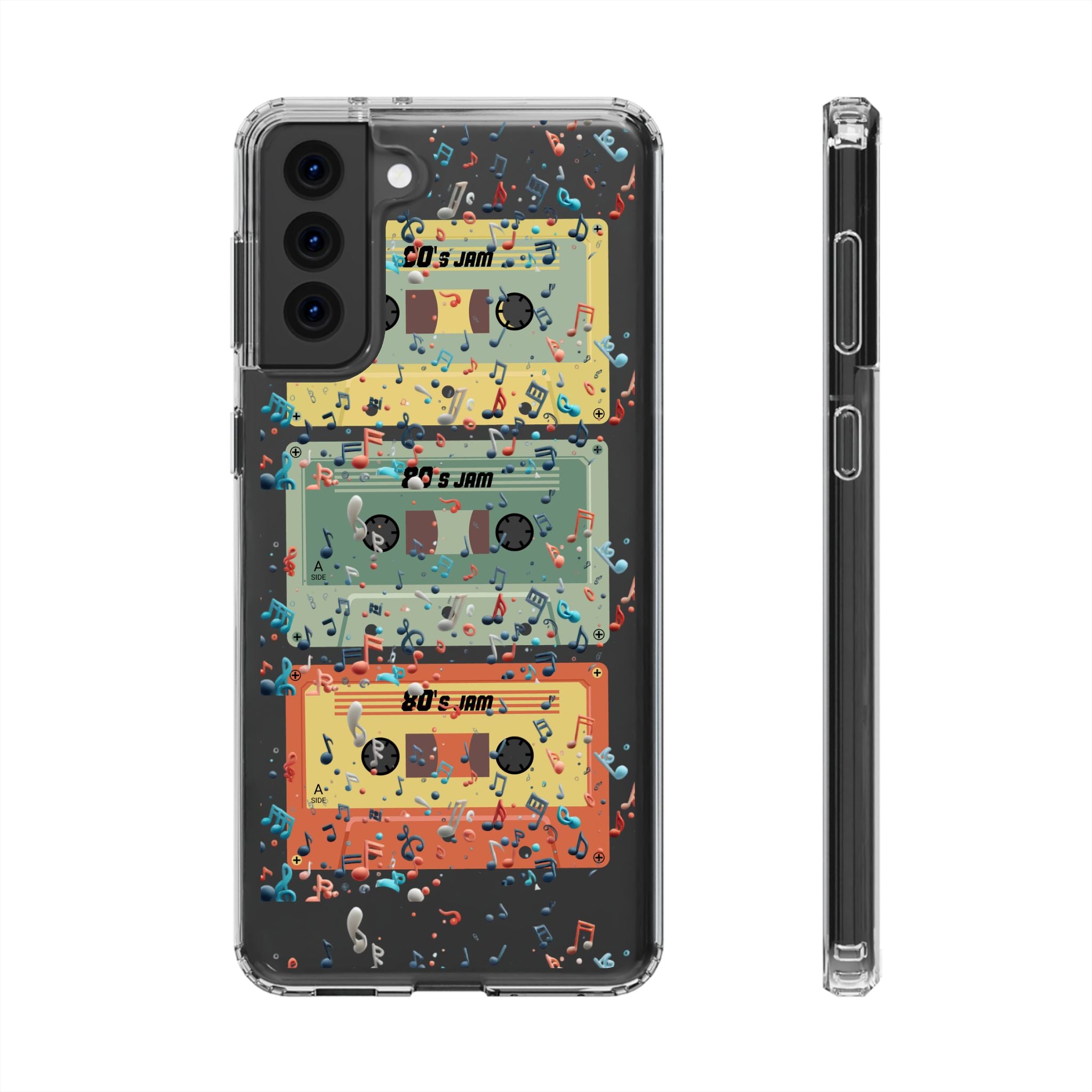 80's Jam Cassette Tapes Clear Cases