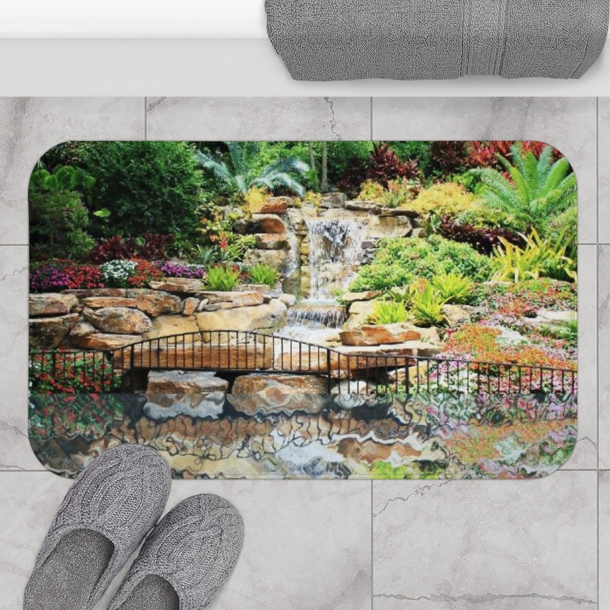 Tropical Waterfall Bathroom Decor Bundle