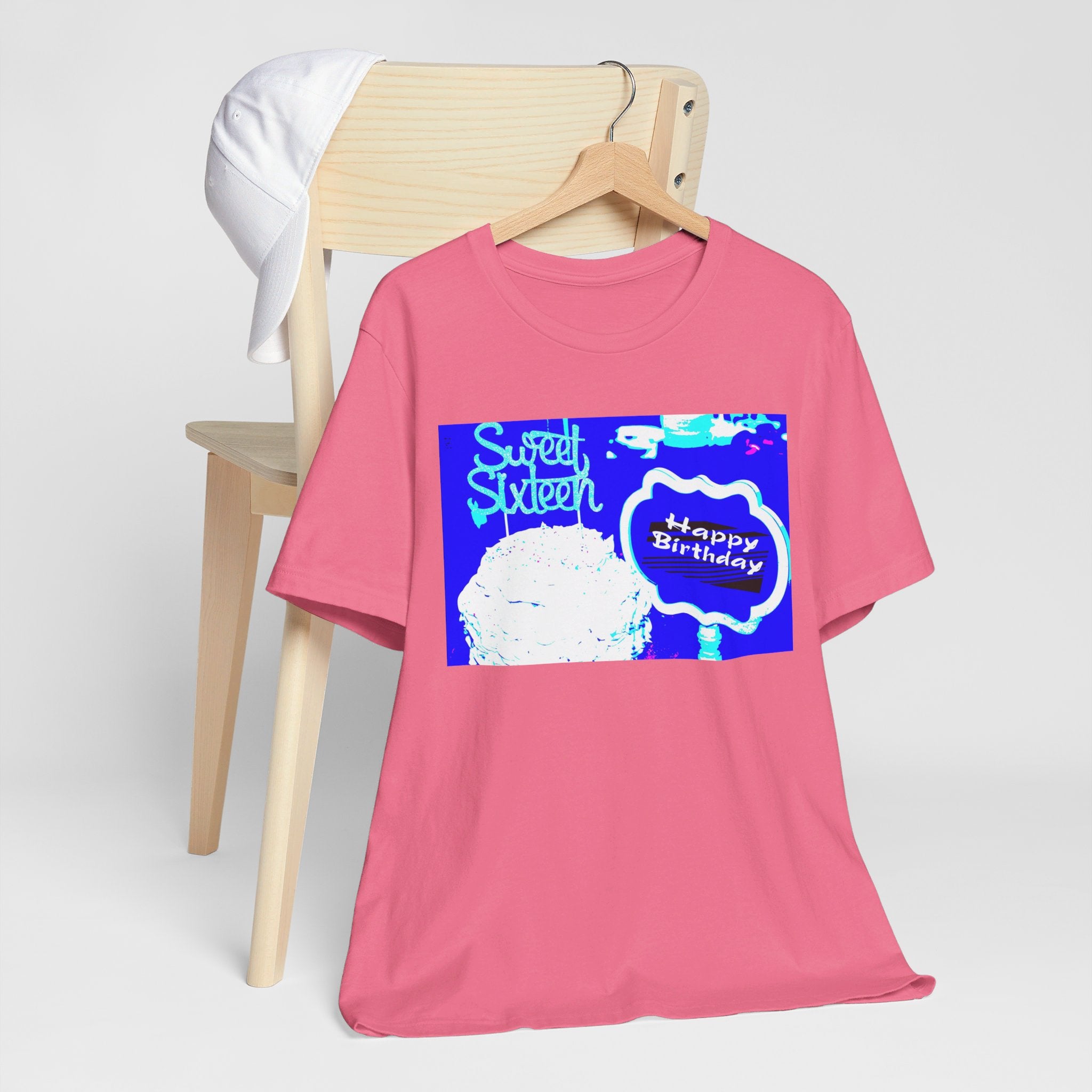 Happy Birthday Sweet Sixteen Jersey Short Sleeve T-shirt up to 3XL