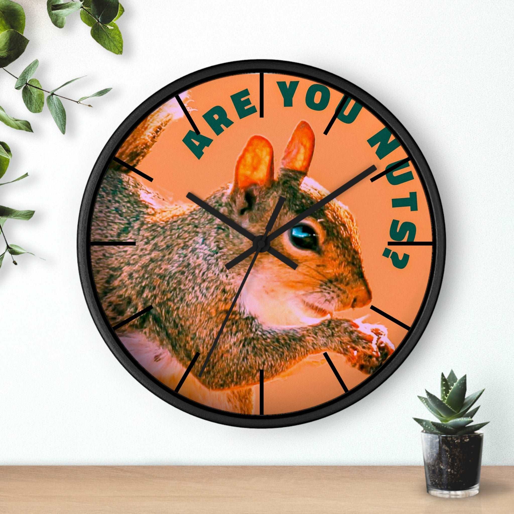 Are You Nuts? Squirrel Wall Clock
