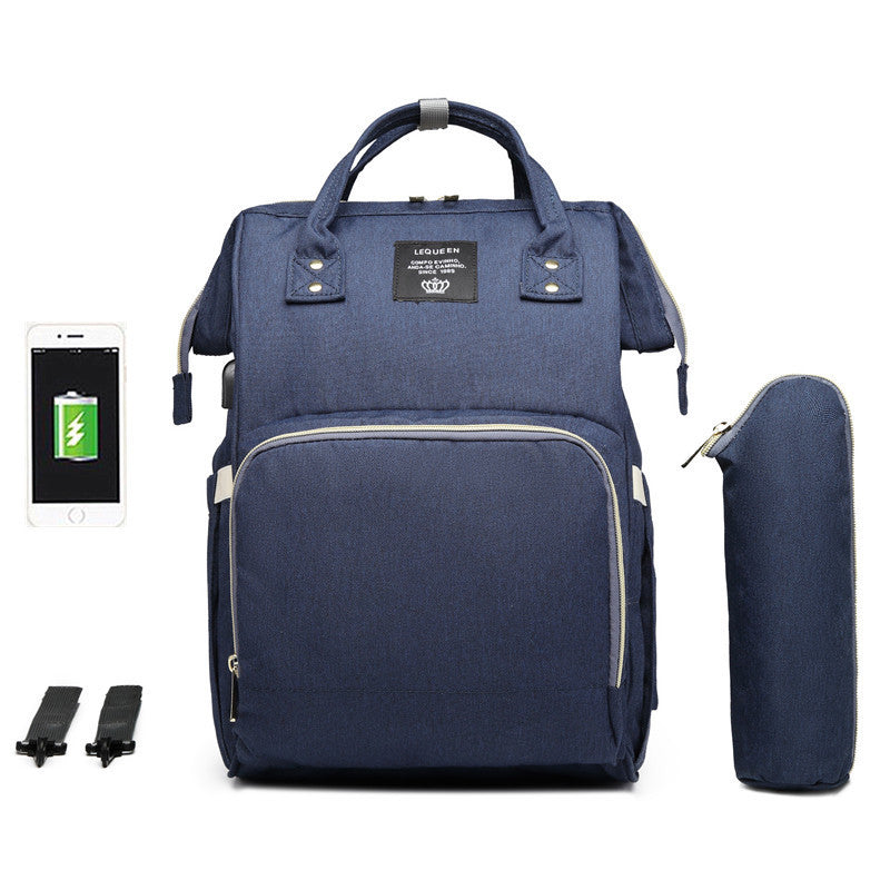 Large Capacity Diaper Bag Backpack with USB Charger