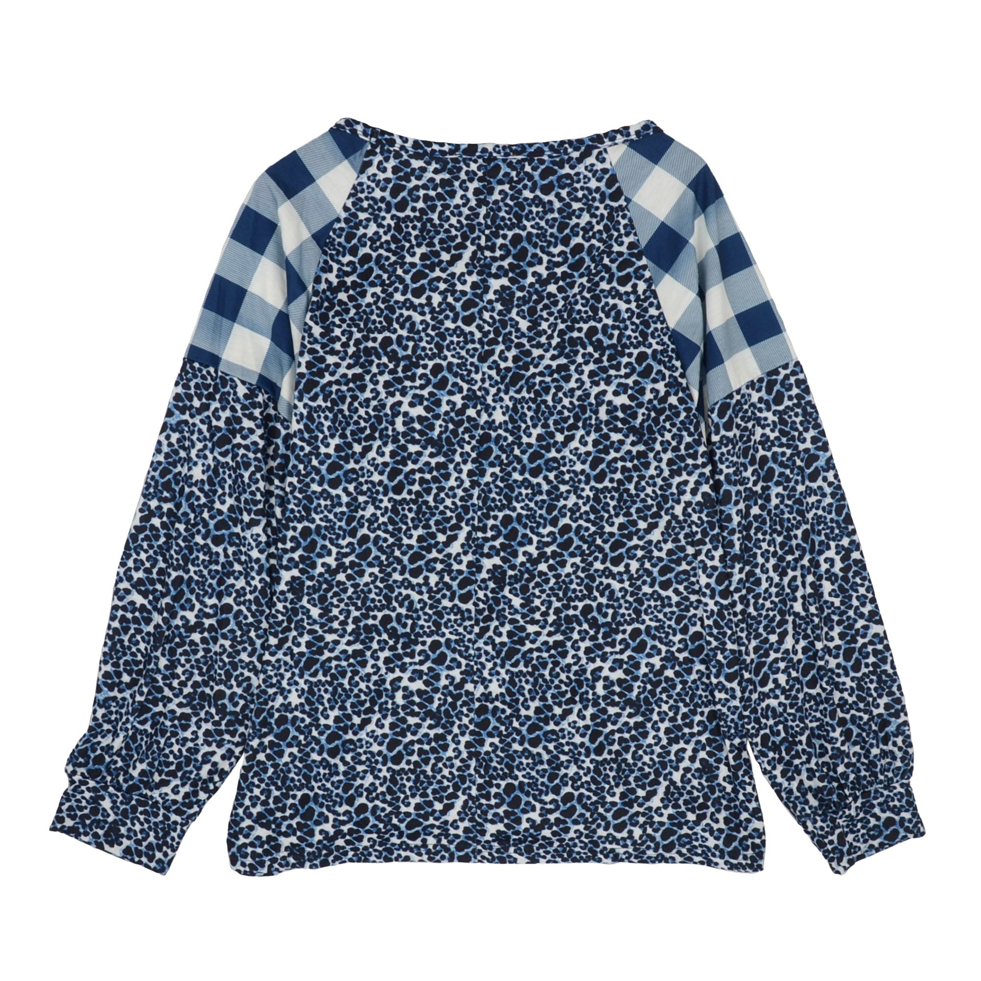 Two Tone Mixed Print Sweater