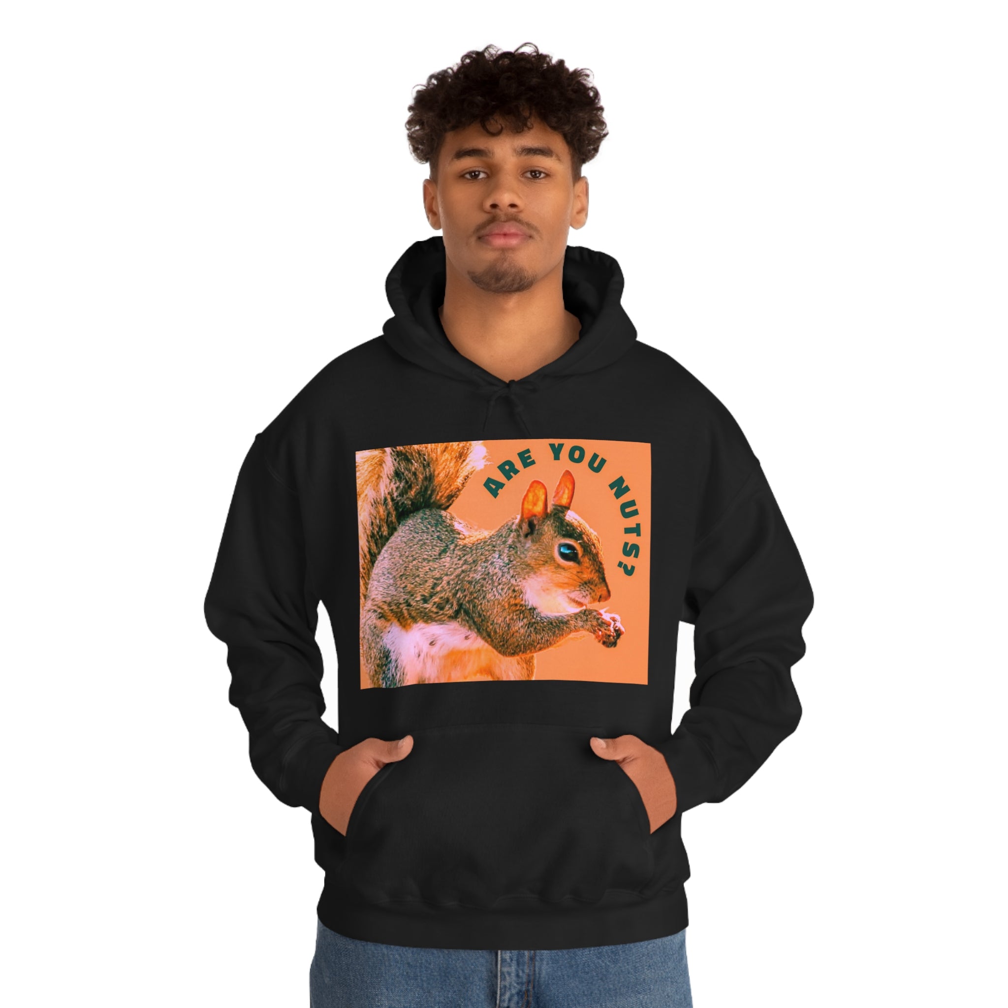 Are you Nuts? Funny Squirrel Unisex Hooded Sweatshirt up to 5XL - Shell Design Boutique