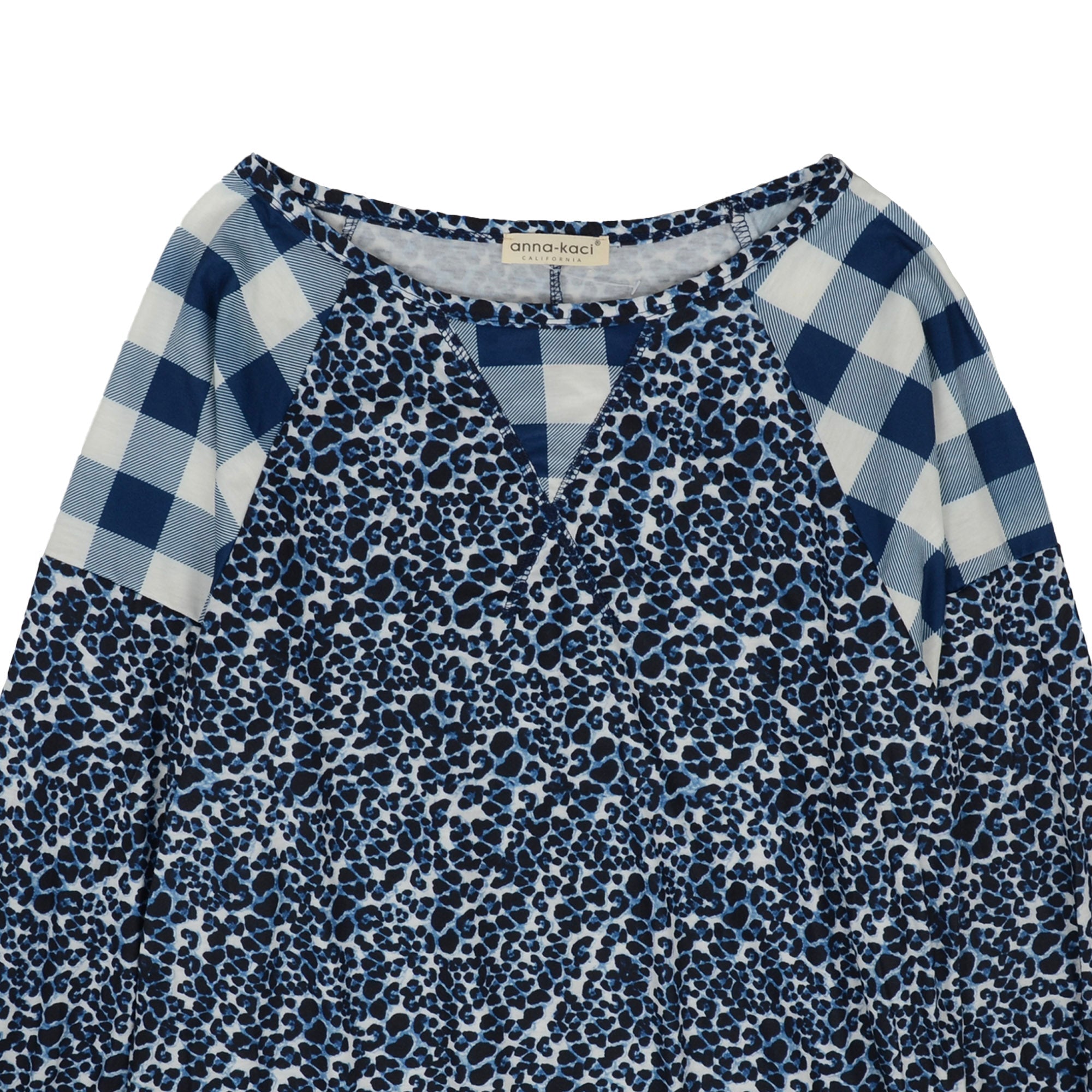 Two Tone Mixed Print Sweater