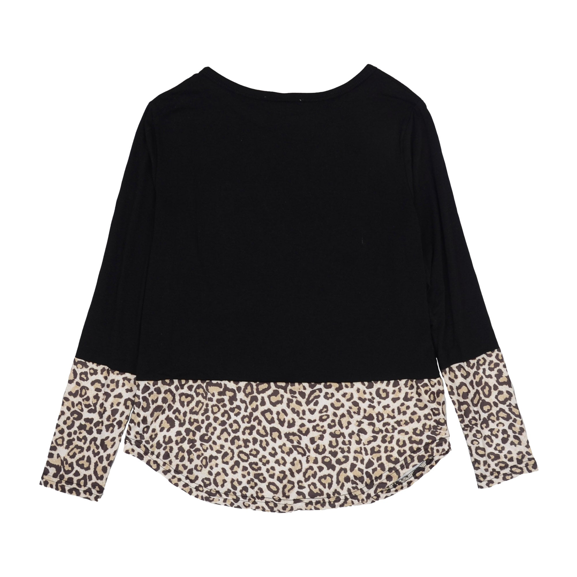 Two Tone Mixed Print Sweater