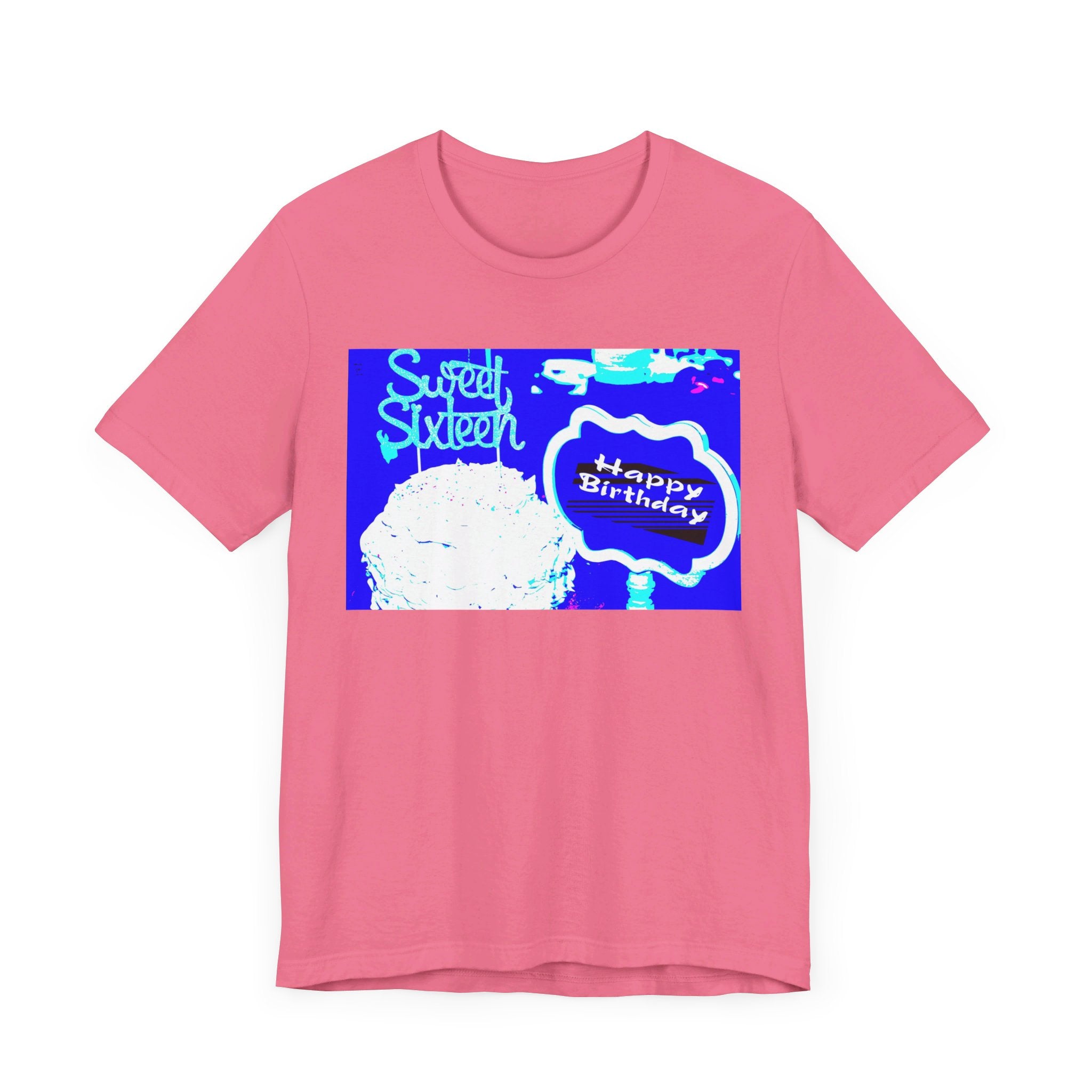 Happy Birthday Sweet Sixteen Jersey Short Sleeve T-shirt up to 3XL