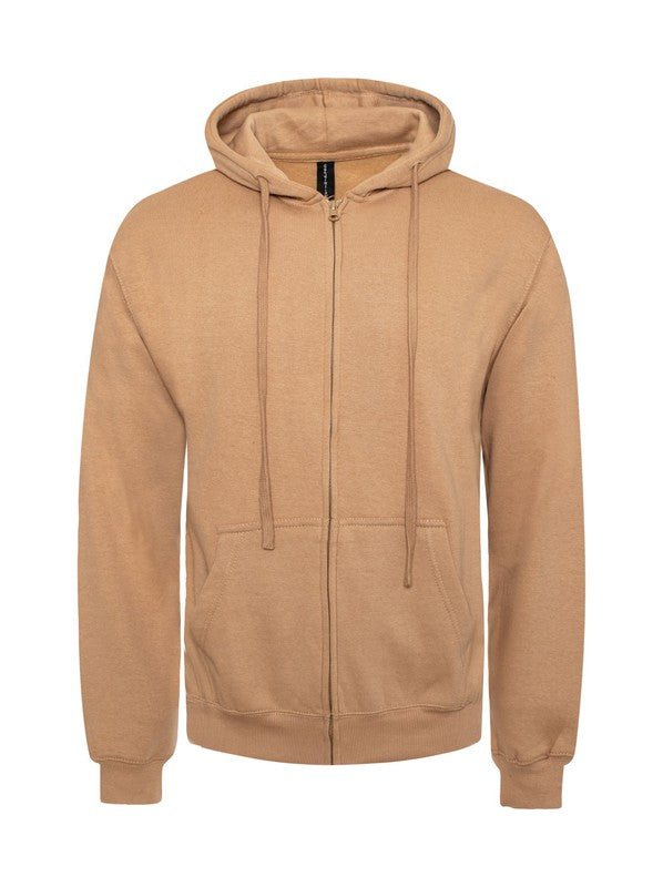 Men's Full Zipper Fleece Hoodie