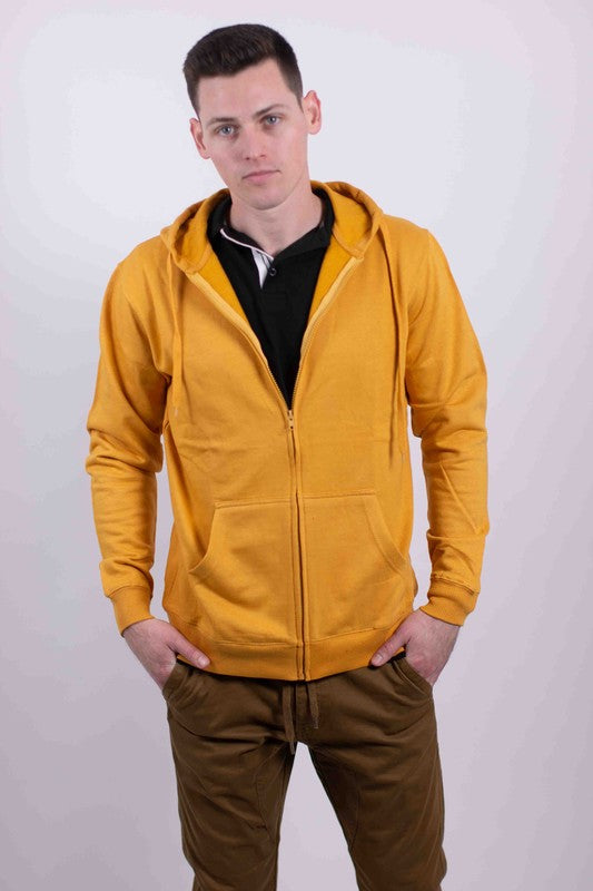 Men's Full Zipper Fleece Hoodie