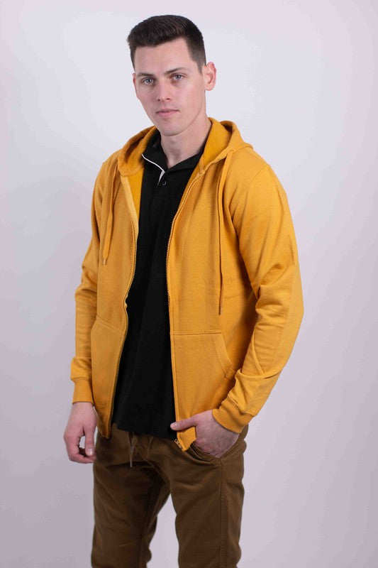 Men's Full Zipper Fleece Hoodie