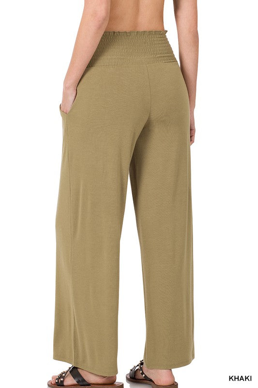 Women's Smocked Waistband Lounge Pants