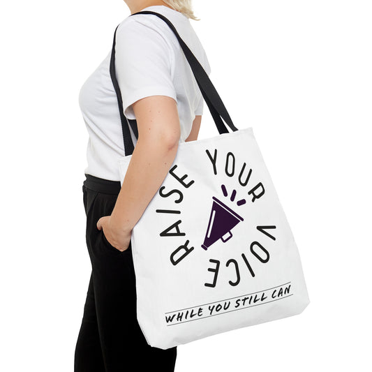 Raise your Voice, While You Still Can Tote Bag - Shell Design Boutique