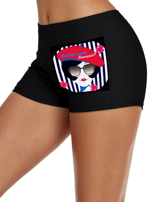 Parlez-vous Francais? French Girl Boxer Brief Boyshorts for Women (Made in USA)