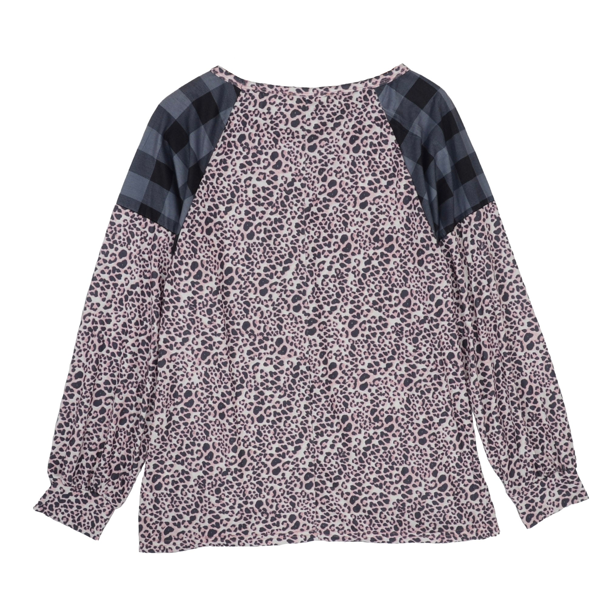 Two Tone Mixed Print Sweater