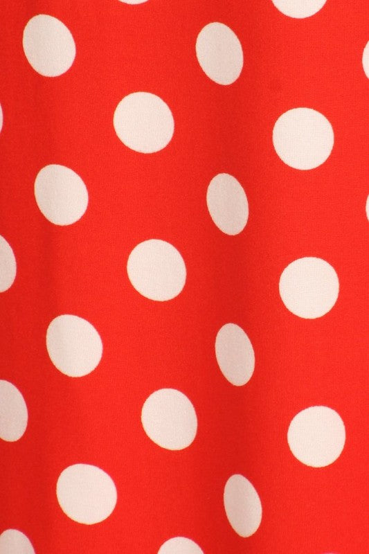 Women's Plus Size Polka Dot Maxi Skirt