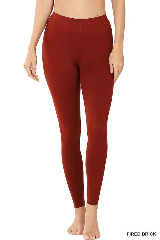 Women's Premium Microfiber Full Length Leggings