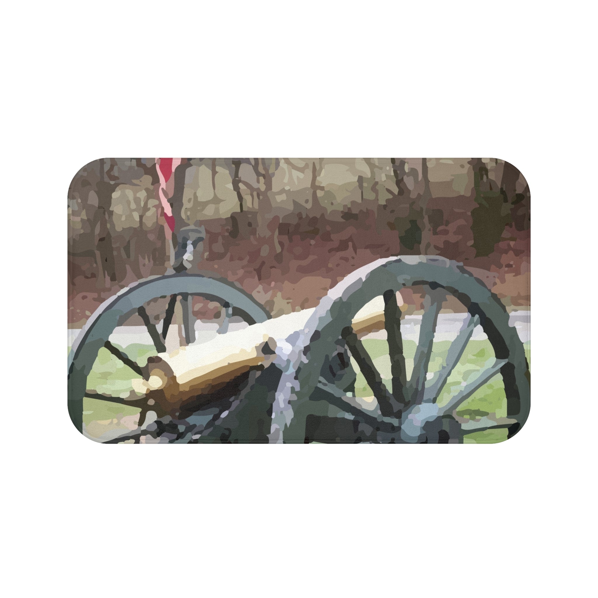 Civil War Reproduction Cannon Bath Mat