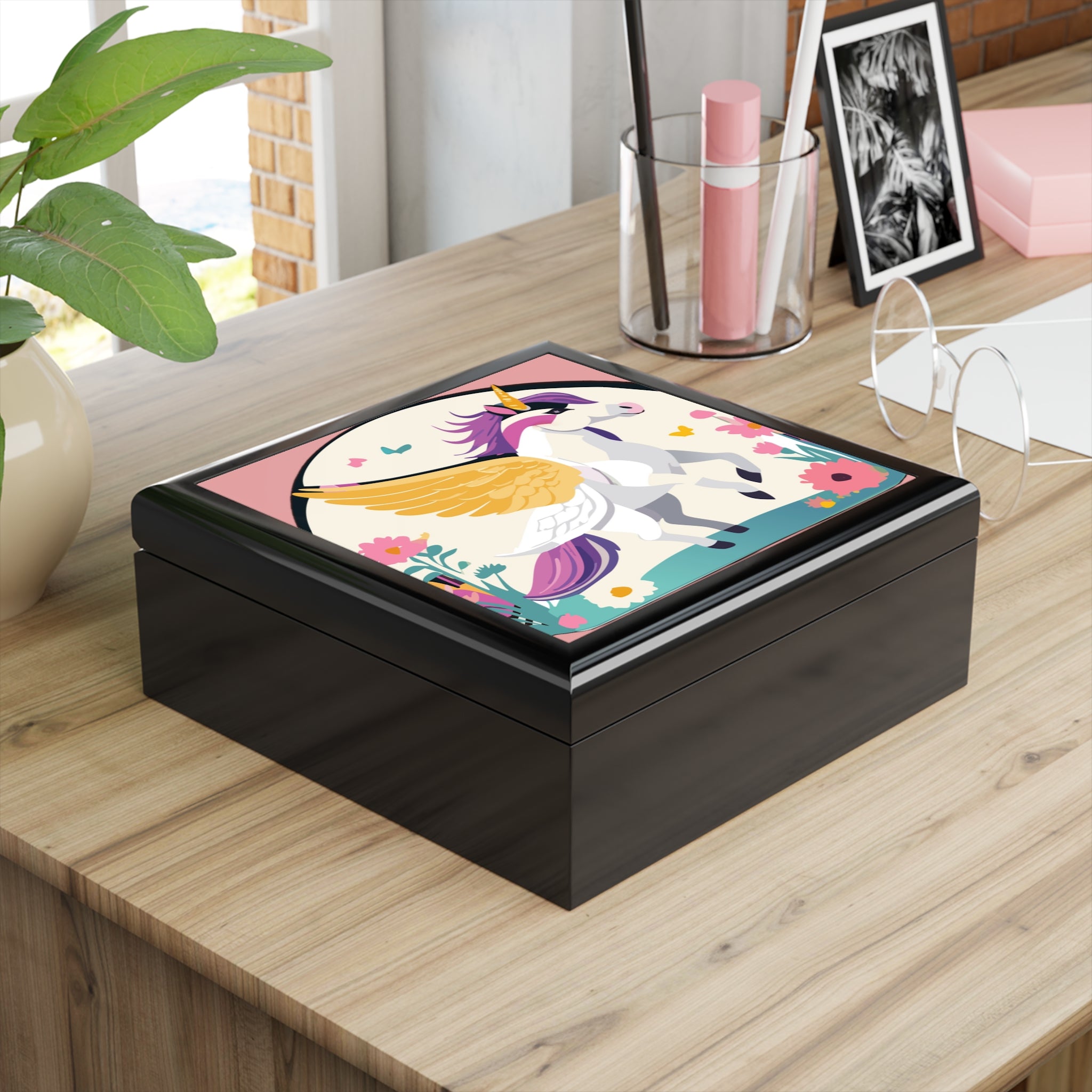 Winged Unicorn Jewelry Box