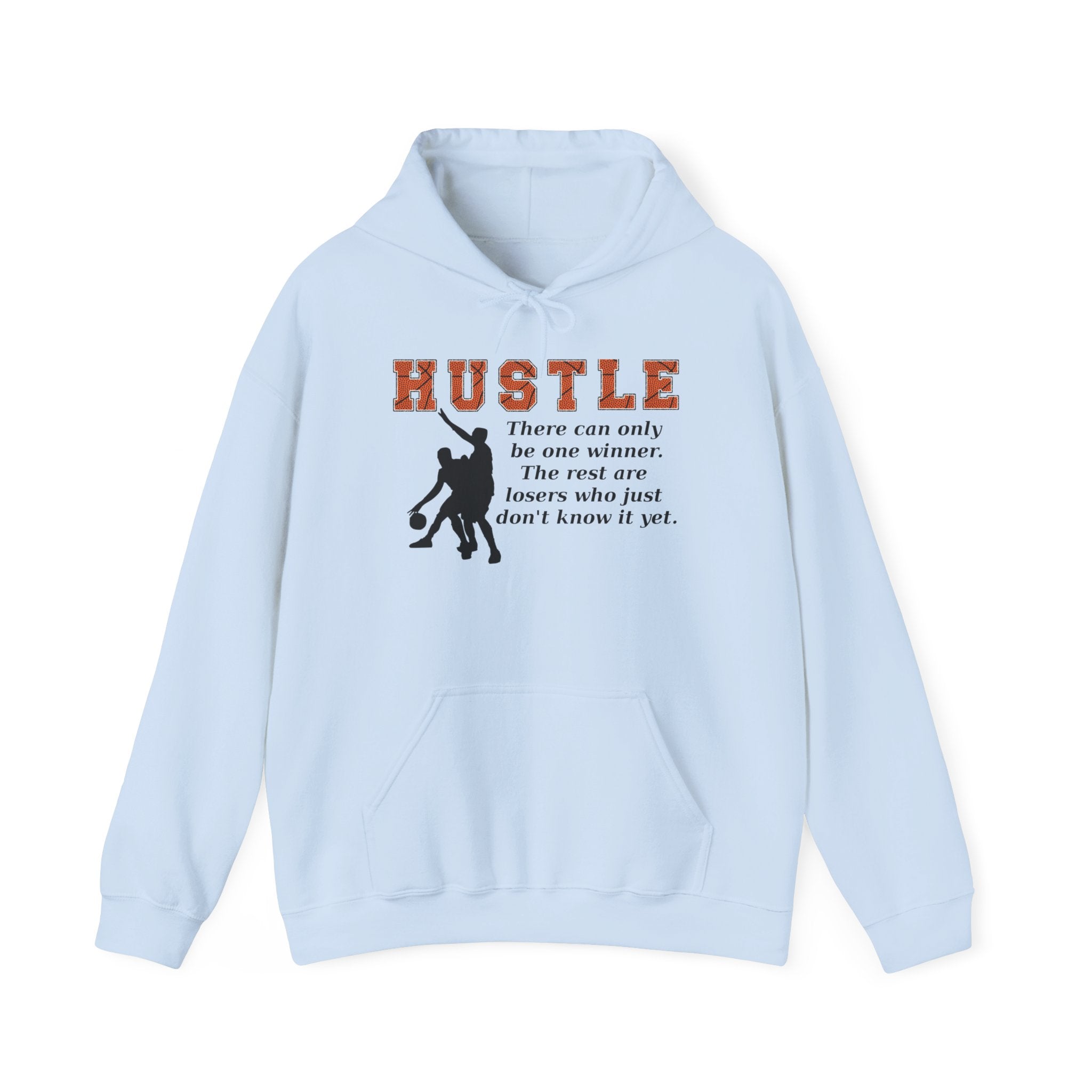 Basketball Hustle Motivational Encouragement Heavy Blend™ Casual Comfort Hoodie