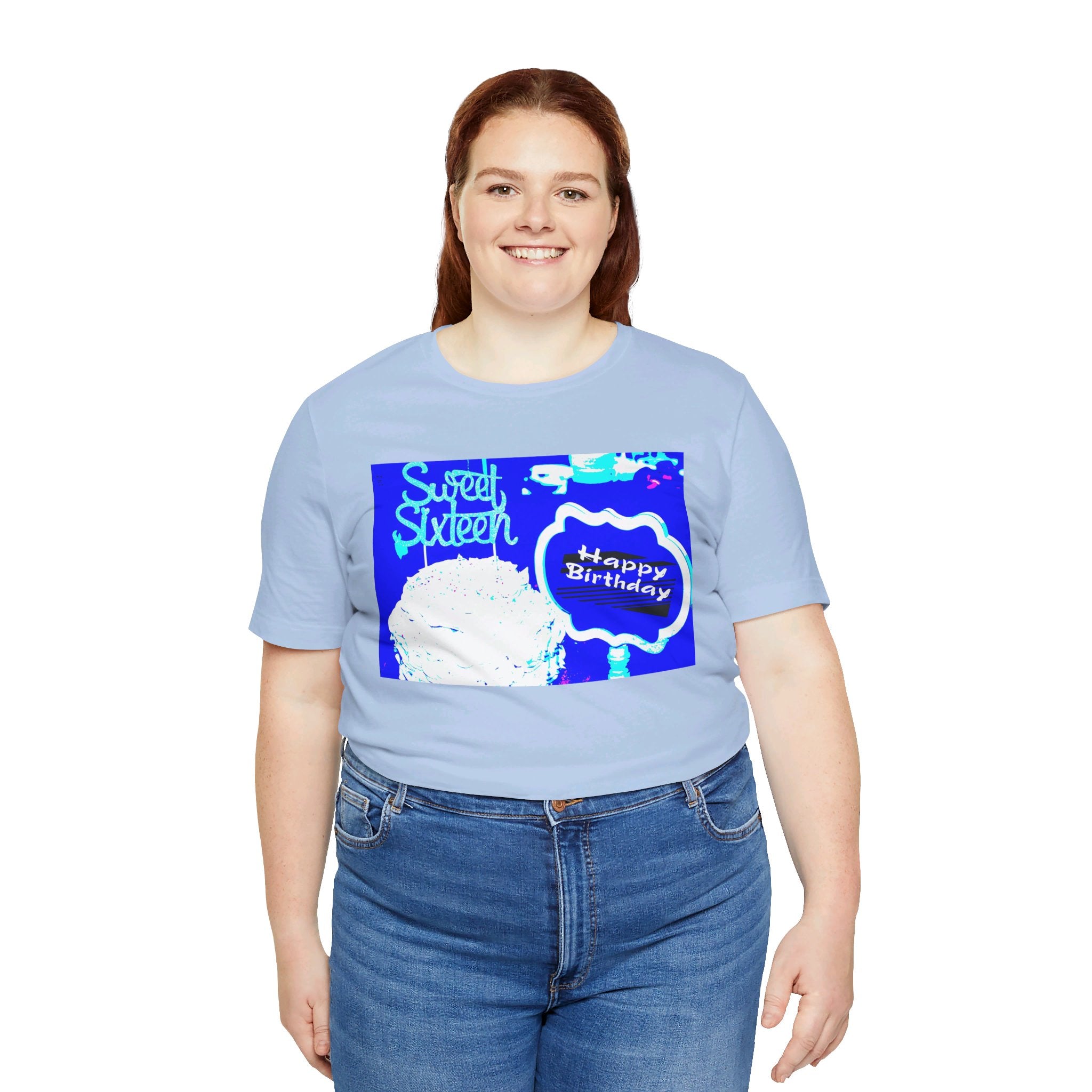 Happy Birthday Sweet Sixteen Jersey Short Sleeve T-shirt up to 3XL