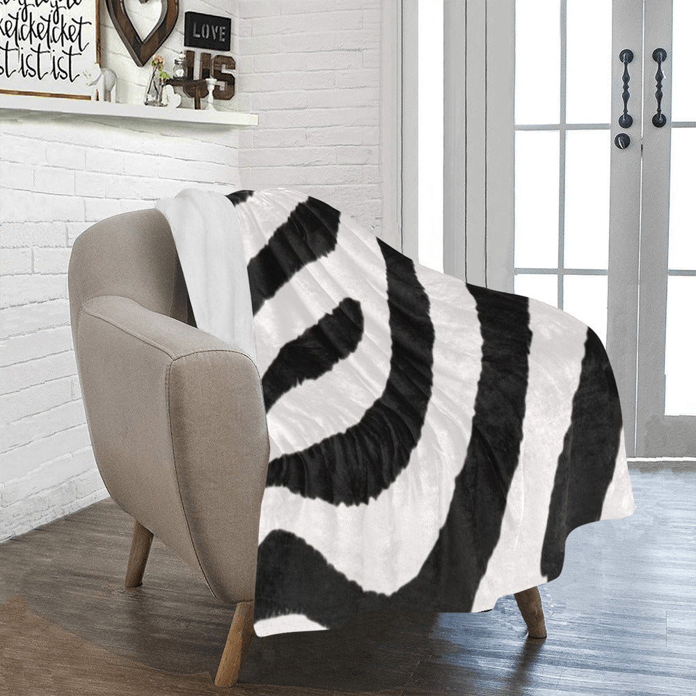 Zebra Stripes Cozy Ultra-Soft Micro Fleece Blanket 40